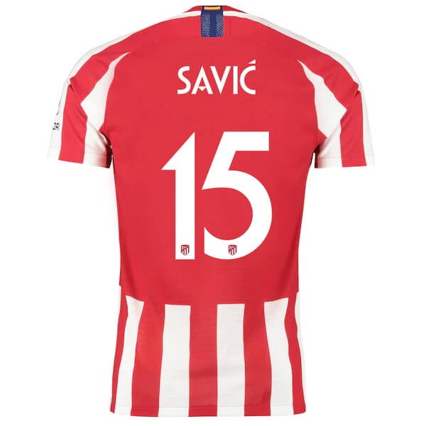 Tailandia Camiseta Atletico Madrid NO.15 Savic 2019-20 Rojo